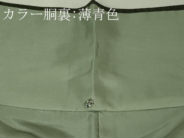 平和屋本店●極上　中国三大刺繍　スワトウ刺繍　汕頭刺繍　訪問着　人物風景　千歳茶色地　金糸　逸品　DZAB7156kh6