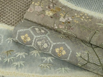 平和屋本店●極上　中国三大刺繍　スワトウ刺繍　汕頭刺繍　総刺繍　訪問着　松竹梅　金糸　さが美扱い　逸品　DZAB7157kh6