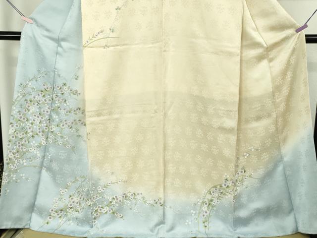 平和屋着物●極上　訪問着　枝花文　暈し染め　逸品　DZAB7165kh6