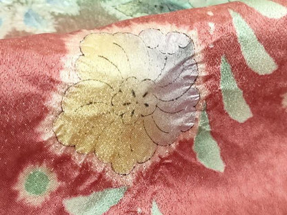 平和屋本店●極上　伯河貞雄　振袖・長襦袢(無双仕立て)セット　辻が花　暈し染め　逸品　DZAB7167kh6