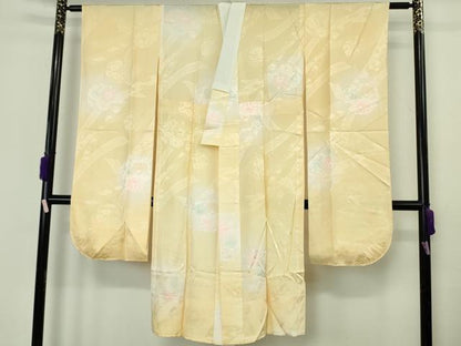 平和屋本店●極上　伯河貞雄　振袖・長襦袢(無双仕立て)セット　辻が花　暈し染め　逸品　DZAB7167kh6