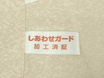 平和屋本店●極上　訪問着・長襦袢(無双仕立て)・袋帯セット　駒刺繍　雪輪吉祥花文　暈し染め　金彩　逸品　DZAB7169kh6