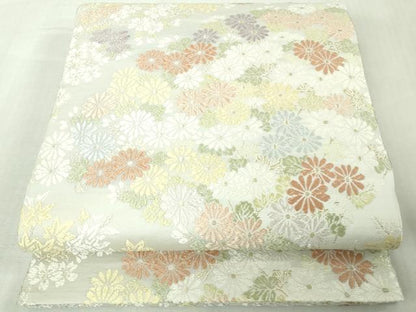平和屋本店●極上　訪問着・長襦袢(無双仕立て)・袋帯セット　駒刺繍　雪輪吉祥花文　暈し染め　金彩　逸品　DZAB7169kh6