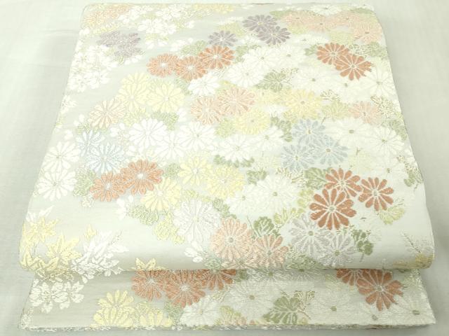平和屋本店●極上　訪問着・長襦袢(無双仕立て)・袋帯セット　駒刺繍　雪輪吉祥花文　暈し染め　金彩　逸品　DZAB7169kh6