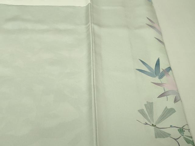 平和屋着物●極上　訪問着　作家物　松菊笹文　白緑色地　暈し染め　逸品　DZAB7174kh6