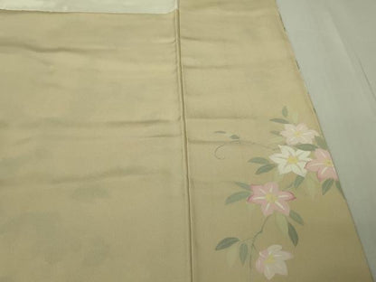 平和屋着物●極上　訪問着　友禅　作家物　吉祥花文　蒸栗色地　逸品　DZAB7175kh6