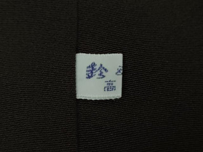 平和屋着物●極上　訪問着　印傳　雪輪　切嵌　黒紅色地　鈴乃屋扱い　逸品　未使用　DZAB7184kh6