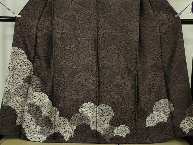 平和屋本店●極上　創業200年・7代目永治屋清左衛門　訪問着　お召地　雪輪　吉祥花文　逸品　DZAB7191kh6