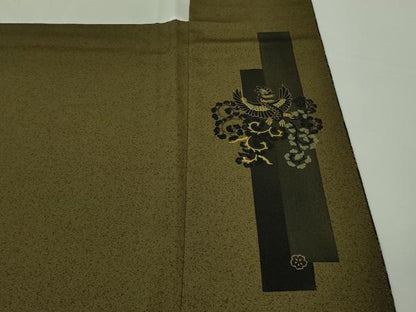 平和屋本店●極上　前田仁仙　仁仙更紗　訪問着　更紗花文　鬼しぼ縮緬　逸品　DZAB7193kh6