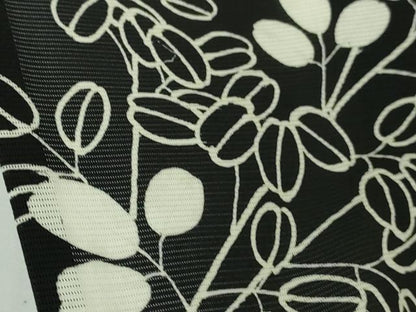 平和屋本店＊極上　夏物　訪問着　絽　駒刺繍　花萩文　黒地　金糸　逸品　DZAB7196kh6