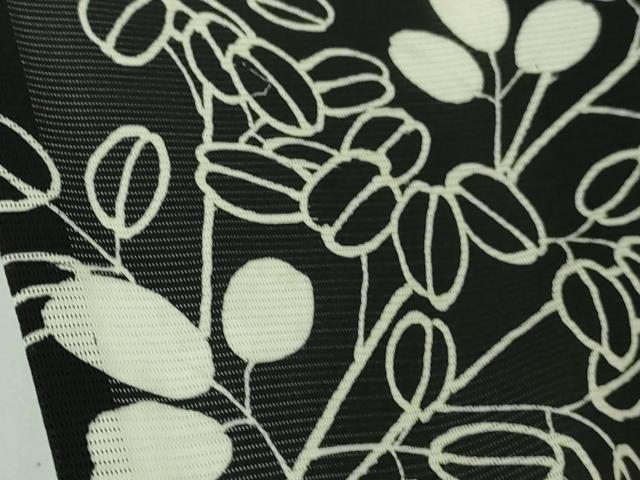 平和屋本店＊極上　夏物　訪問着　絽　駒刺繍　花萩文　黒地　金糸　逸品　DZAB7196kh6