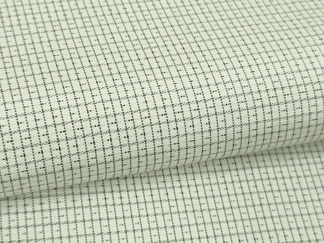 平和屋本店●極上　男性　本場縞大島紬　白大島　キングサイズ　冨山矩靖作　証紙付き　逸品　DZAB7202kh6