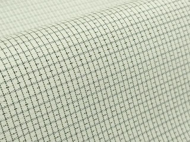 平和屋本店●極上　男性　本場縞大島紬　白大島　キングサイズ　冨山矩靖作　証紙付き　逸品　DZAB7202kh6