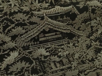 平和屋本店●極上　絣の魔術師 恵積五郎 本場大島紬 恵大島織物謹製 訪問着 古代染色純泥染 証紙・たとう紙付き 逸品 未使用 DZAB7207kh6