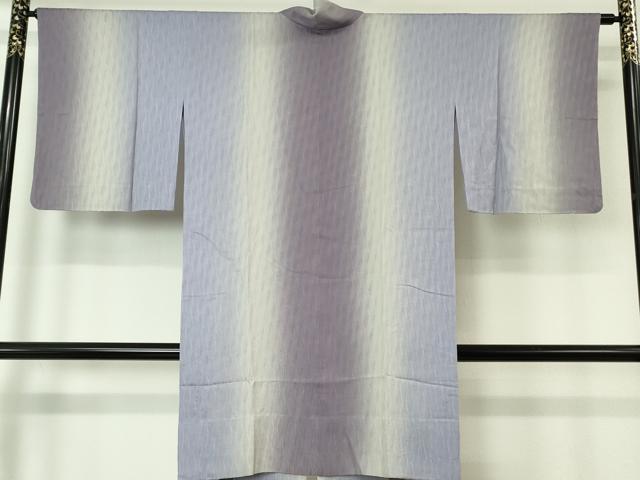 平和屋着物∞極上　道中着　スリーシーズン　春夏秋　塵除け　ロング丈　よろけ縞紋紗　暈し染め　逸品　DZAB7219kh6