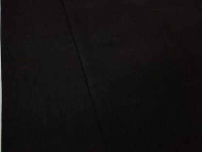 平和屋本店●極上　本場結城紬　重要無形文化財　色無地　暗黒色　逸品　DZAB7222kh6