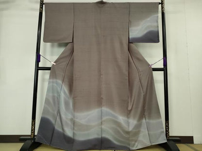 平和屋本店●極上　創業280年 誉田屋源兵衛 石川県指定無形文化財 牛首紬 白山工房　手織り　訪問着　反端付き　逸品　未使用　DZAB7234kh6