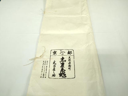 平和屋本店●極上　銀座　志ま亀　色留袖　花丸文　青朽葉色　金彩　縮緬地　たとう紙付き　逸品　DZAB7246kh6