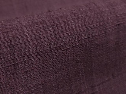平和屋本店●極上　浦野理一　経節紬　色無地　桑の実色　逸品　DZAB7249kh6