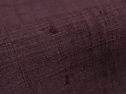 平和屋本店●極上　浦野理一　経節紬　色無地　桑の実色　逸品　DZAB7249kh6