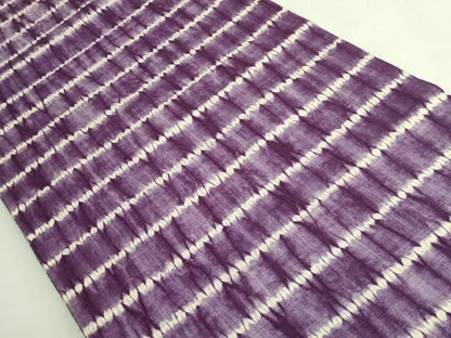 平和屋着物●極上　紫根染　紬　全通柄袋帯　横段文　逸品　DZAB7251kh6