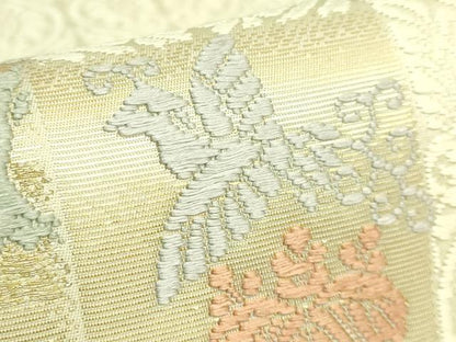 平和屋着物●極上　山口美術織物　皇室　伊勢神宮御用　西陣織　六通柄袋帯　唐織　有職桐竹天子文　金銀糸　逸品　DZAB7257kh6