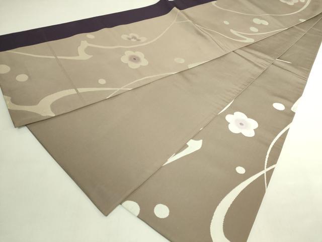 平和屋着物●極上　世界的人形師　辻村寿三郎　ジュサブロー　六通柄袋帯　舞花文　薄い生壁色地　逸品　DZAB7264kh6