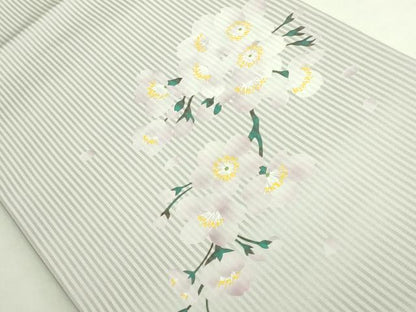 平和屋着物●極上　太鼓柄袋帯　手描き　枝垂れ桜　逸品　DZAB7274kh6
