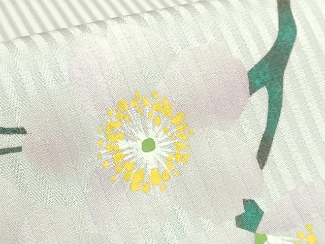 平和屋着物●極上　太鼓柄袋帯　手描き　枝垂れ桜　逸品　DZAB7274kh6