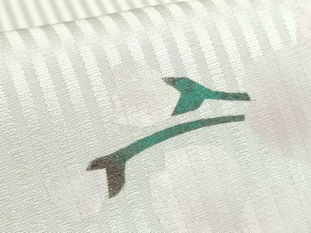 平和屋着物●極上　太鼓柄袋帯　手描き　枝垂れ桜　逸品　DZAB7274kh6