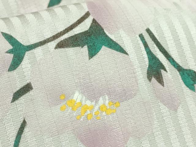 平和屋着物●極上　太鼓柄袋帯　手描き　枝垂れ桜　逸品　DZAB7274kh6