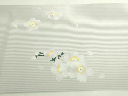 平和屋着物●極上　太鼓柄袋帯　手描き　枝垂れ桜　逸品　DZAB7274kh6