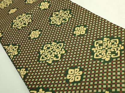 平和屋本店●最高級　人間国宝　北村武資　経錦　六通柄袋帯　花菱紋　逸品　DZAB7277kh6