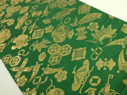 平和屋本店●極上　だらり帯　芸姑　舞妓　宝尽くし　金糸　逸品　DZAB7290kh6