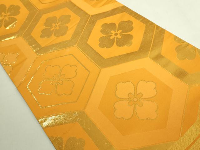 平和屋本店●極上　だらり帯　芸姑　舞妓　亀甲花文　金糸　逸品　DZAB7291kh6
