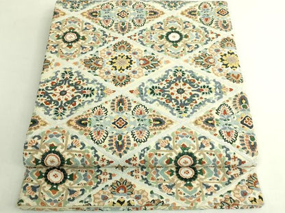 平和屋本店●極上　中国三大刺繍　相良刺繍　総刺繍　袋帯　正倉院花文　金糸　逸品　DZAB7293kh6