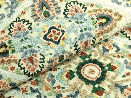 平和屋本店●極上　中国三大刺繍　相良刺繍　総刺繍　袋帯　正倉院花文　金糸　逸品　DZAB7293kh6