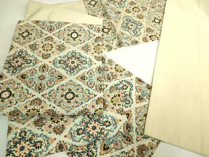 平和屋本店●極上　中国三大刺繍　相良刺繍　総刺繍　袋帯　正倉院花文　金糸　逸品　DZAB7293kh6