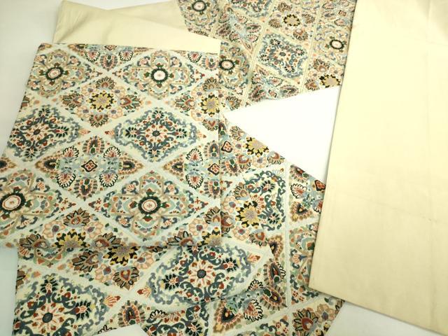 平和屋本店●極上　中国三大刺繍　相良刺繍　総刺繍　袋帯　正倉院花文　金糸　逸品　DZAB7293kh6
