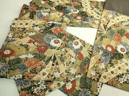 平和屋本店●最高級　中国三大刺繍　総相良刺繍　総刺繍　袋帯　200万粒　総詰め　草花文　金糸　逸品　DZAB7295kh6