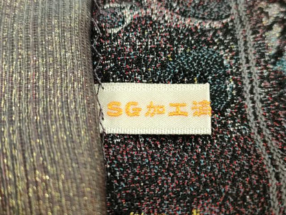 平和屋本店●極上　西陣　とみや織物謹製　とみや帯　六通柄袋帯　古代エジプトの染織　福羅織　点描織　逸品　DZAB7303kh6