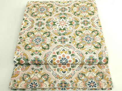 平和屋本店●最高級　中国三大刺繍　相良刺繍　総刺繍　袋帯　正倉院花文　逸品　DZAB7316kh6