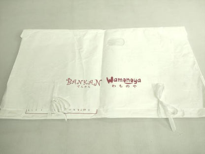 平和屋着物●極上　九寸名古屋帯　猫シルエット　葵　モール　BANKAN　わものや　たとう紙付き　逸品　DZAB7319kh6