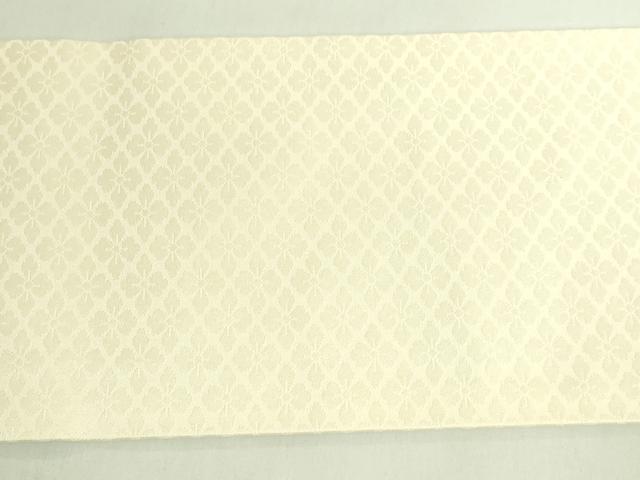 平和屋本店●極上　京都老舗銘店・に志田　九寸名古屋帯　雲取り花文　金銀彩　たとう紙付き　逸品　DZAB7329kh6