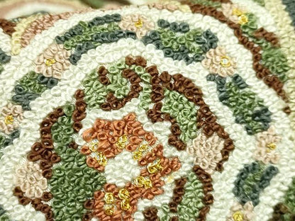 平和屋本店●最高級　中国三大刺繍　総相良刺繍　総刺繍　袋帯　200万粒　総詰め　正倉院花文　金糸　逸品　未使用　DZAB7336kh6