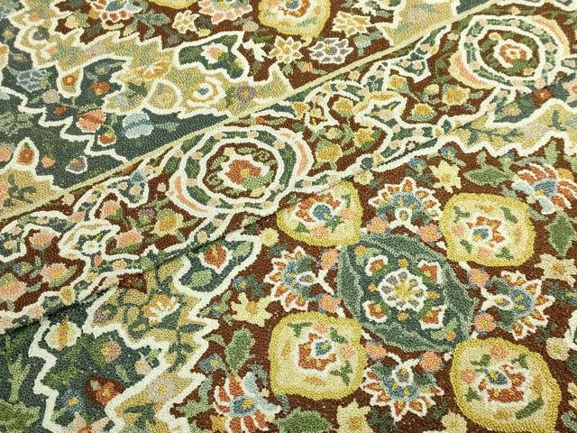 平和屋本店●最高級　中国三大刺繍　総相良刺繍　総刺繍　袋帯　200万粒　総詰め　正倉院花文　金糸　逸品　未使用　DZAB7336kh6