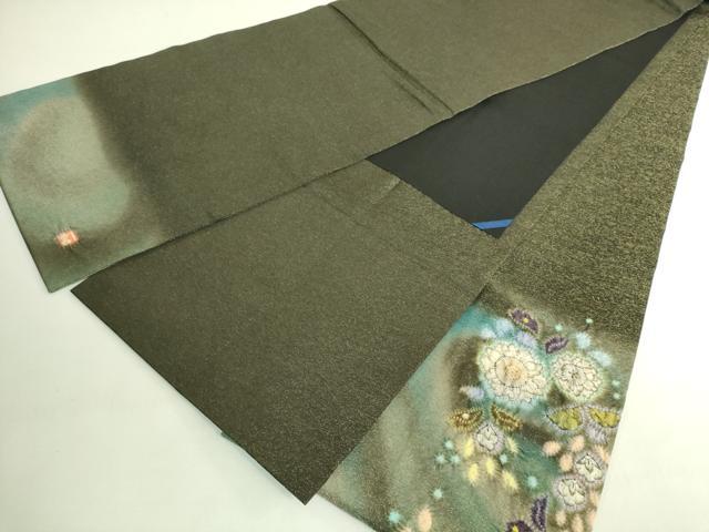 平和屋本店●極上　久保田一竹　幻の辻が花　太鼓柄袋帯　金通し地　逸品　DZAB7343kh6