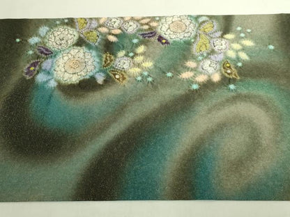 平和屋本店●極上　久保田一竹　幻の辻が花　太鼓柄袋帯　金通し地　逸品　DZAB7343kh6