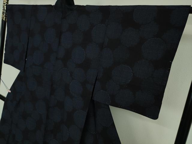 平和屋着物▽極上 本場結城紬 重要無形文化財 単衣 奥順謹製