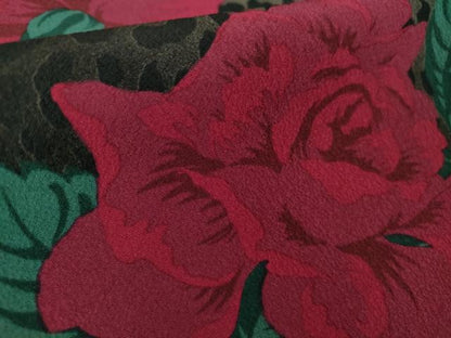 平和屋着物●極上　撫松庵　小紋　袷　薔薇　豹柄　洗える着物　逸品　DZAB7360kh6